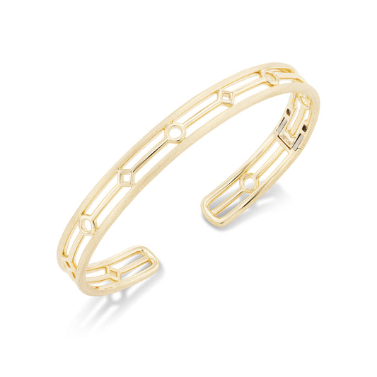 Silhouette Hinged Cuff Bracelet