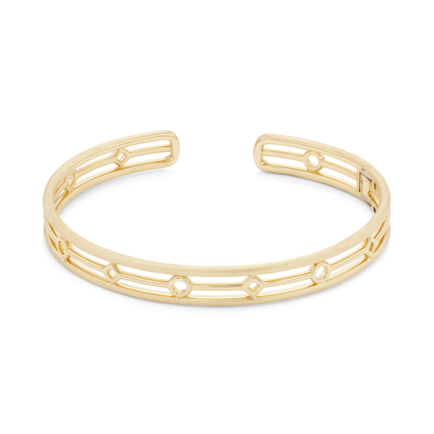 Silhouette Hinged Cuff Bracelet