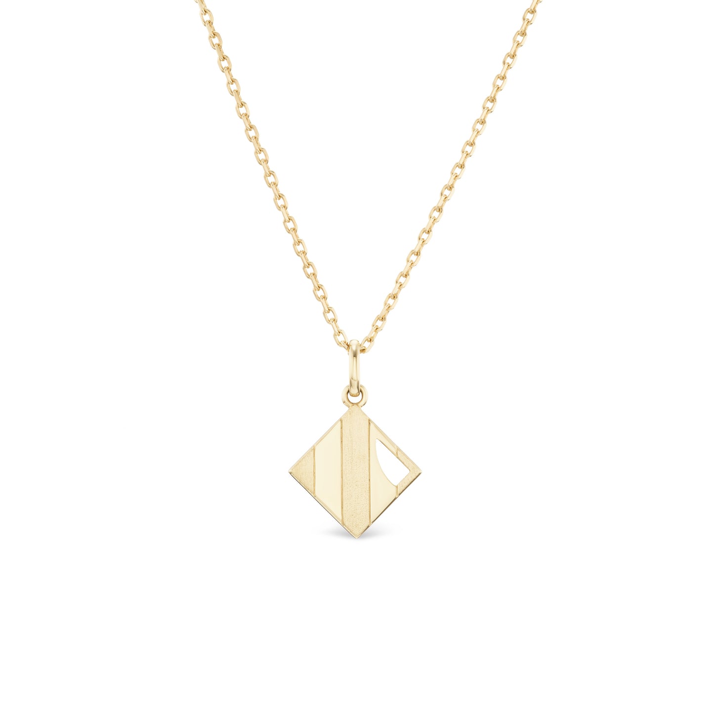Nicole Couronne Demi Crest Pendant Necklace