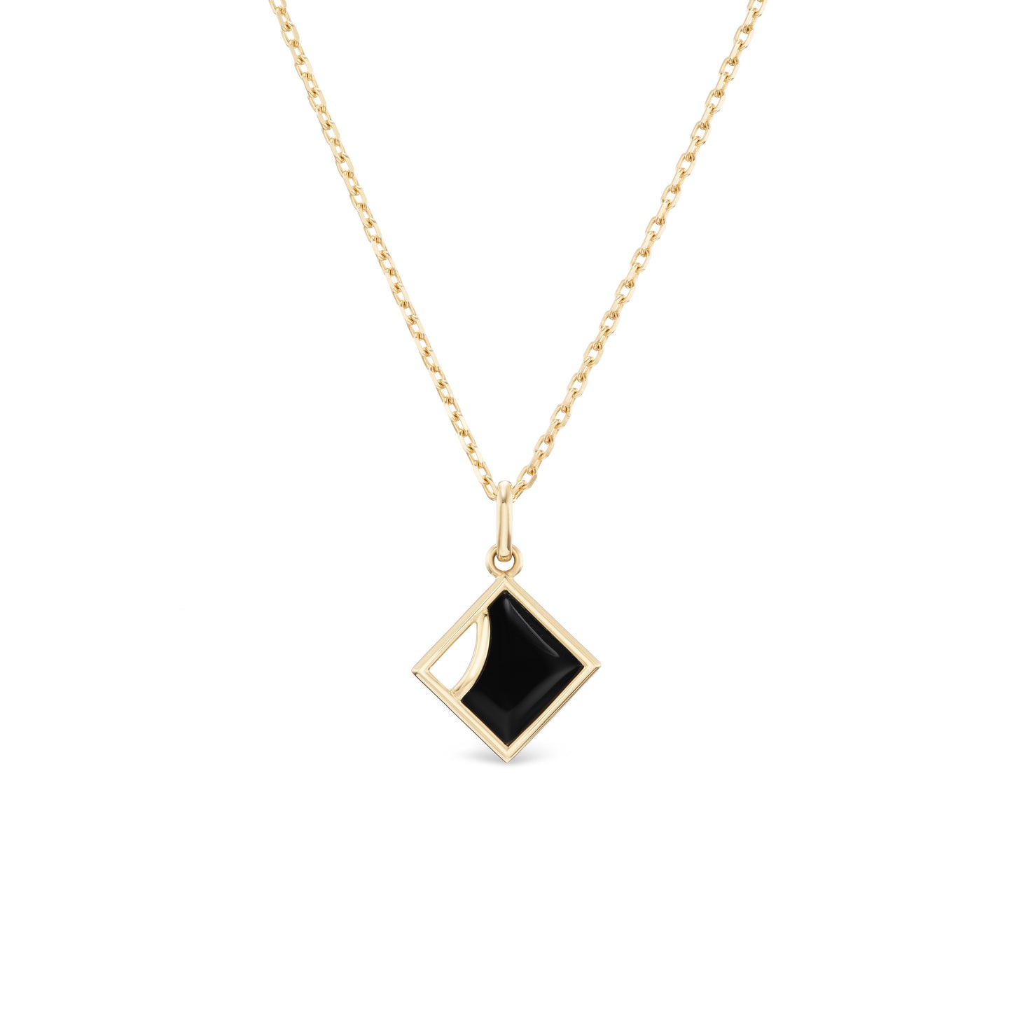 Nicole Couronne Demi Crest Pendant Necklace
