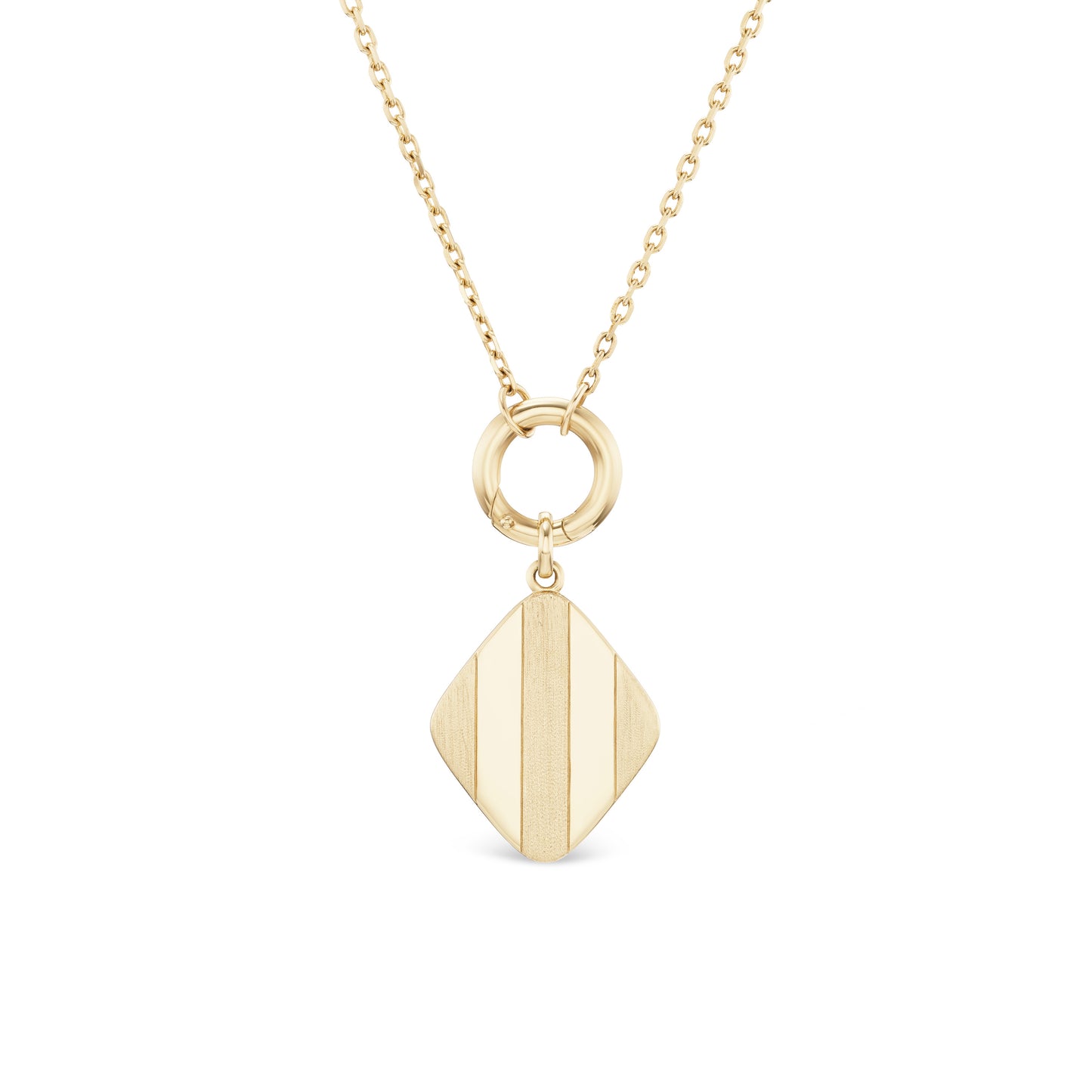 St. Delphinium Medallion Pendant Necklace