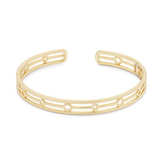 Silhouette Hinged Cuff Bracelet