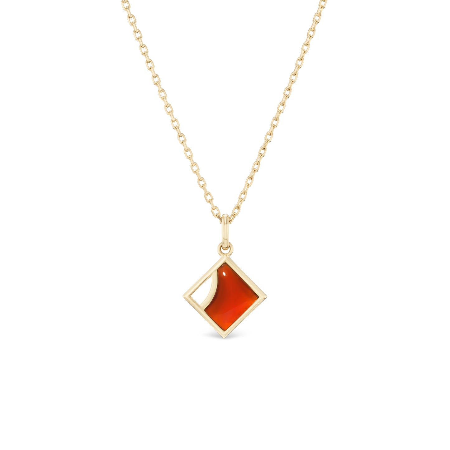 Nicole Couronne Demi Crest Pendant Necklace