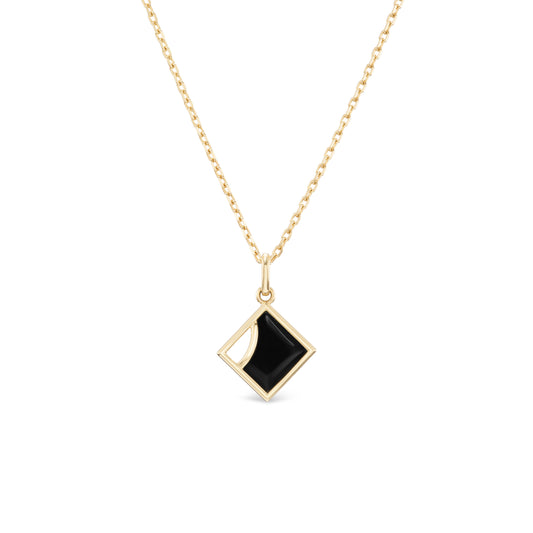 Nicole Couronne Demi Crest Pendant Necklace