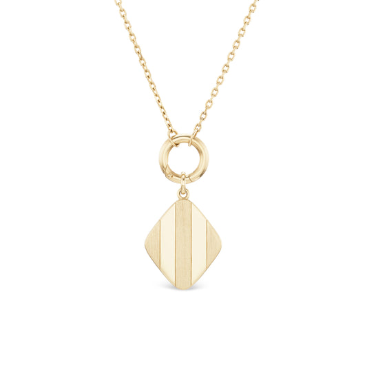 St. Delphinium Medallion Pendant Necklace