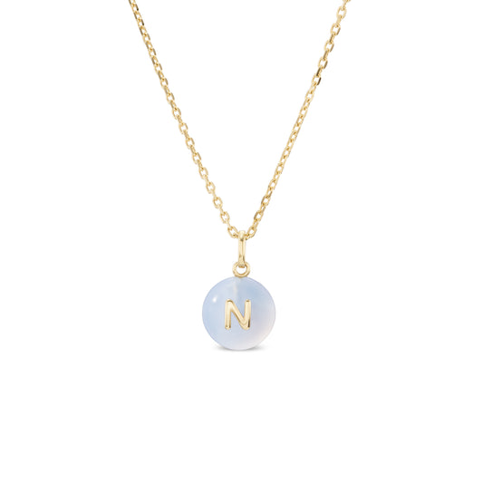 The Pebble Monogram Necklace