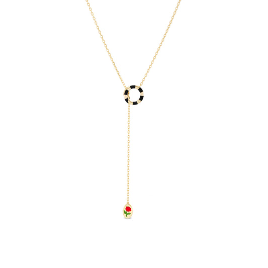 Infinit Flor Lariat Necklace